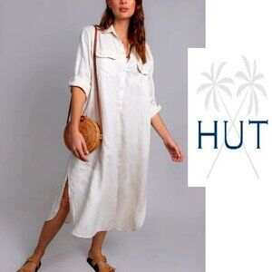 Hut Safari Dress 100% Organic Linen